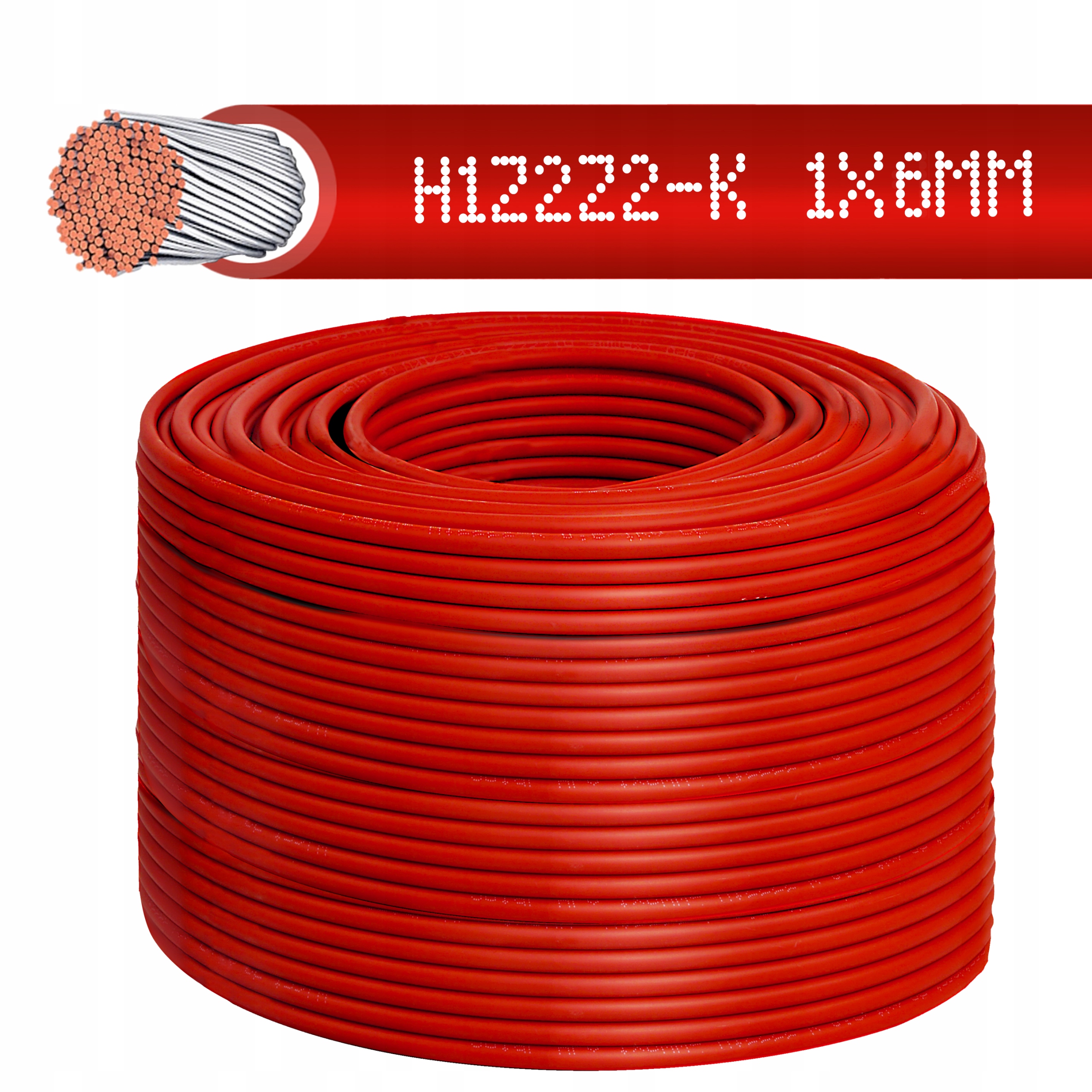 

Kabel Przewód Solarny Czerwony 6mm2 500M