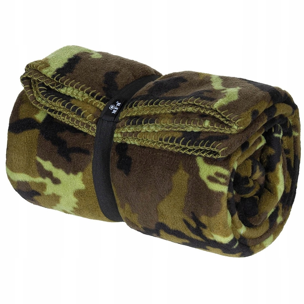 Koc polarowy z pokrowcem 200x150cm Mfh Fleece Blanket M95 Cz Moro Camo