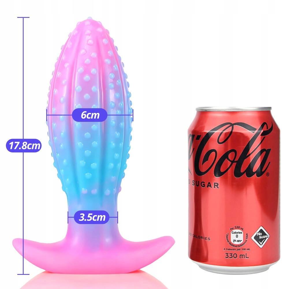 SXOVO 17 cm Świecący Silikonowy Dildo Analny dla G Punktu i Prostaty — miniatura 3