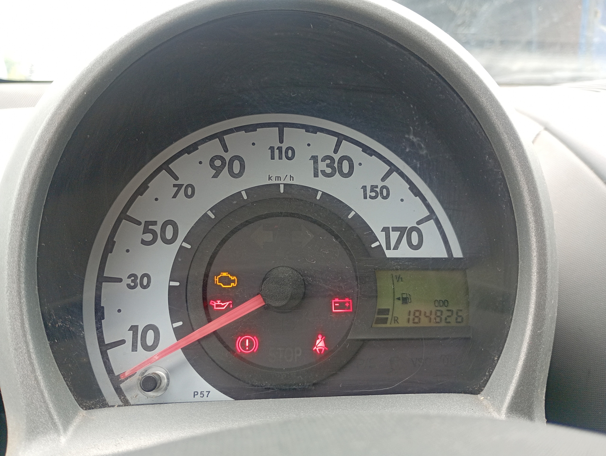 dials dials tachometer Citroen C1 05-14 1.4 HDI przebieg 184826 km