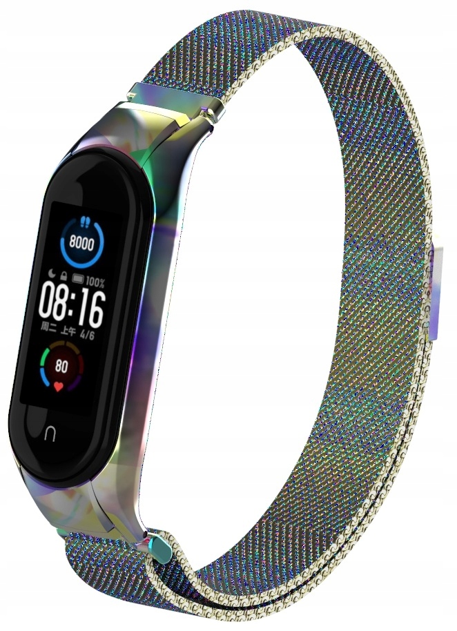 PASEK OPASKA do XIAOMI MI BAND 5/6 WIELE KOLORÓW Obwód nadgarstka 145-222 mm