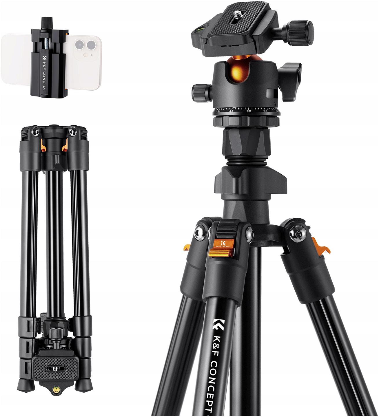 Tripod Fotografický stativ pro fotoaparát 3D hlava držák telefonu K&f
