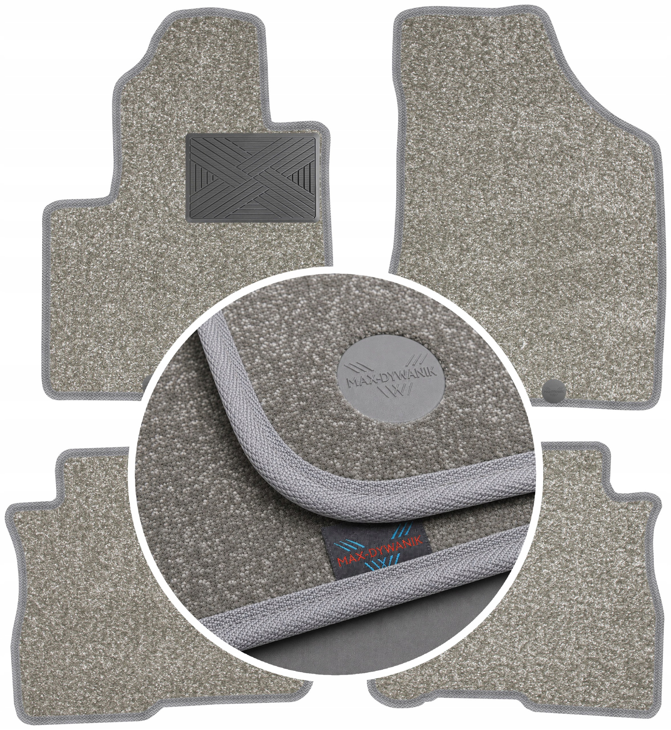 Koberce do auta Hyundai Santa Fe II 5-miestne 06-09 Perl-Line 12mm