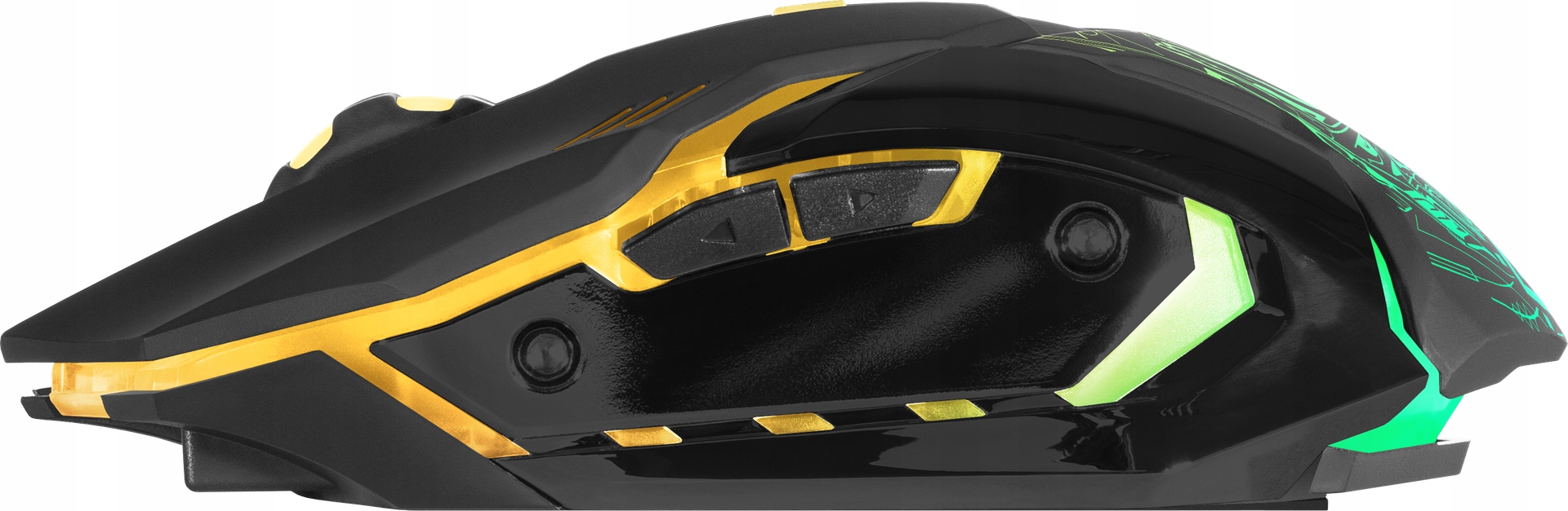 Myszka Gamingowa Mysz Dla Graczy Bezprzewodowa LED RGB Defender Trigger Interfejs USB (Radio 2.4 GHz)