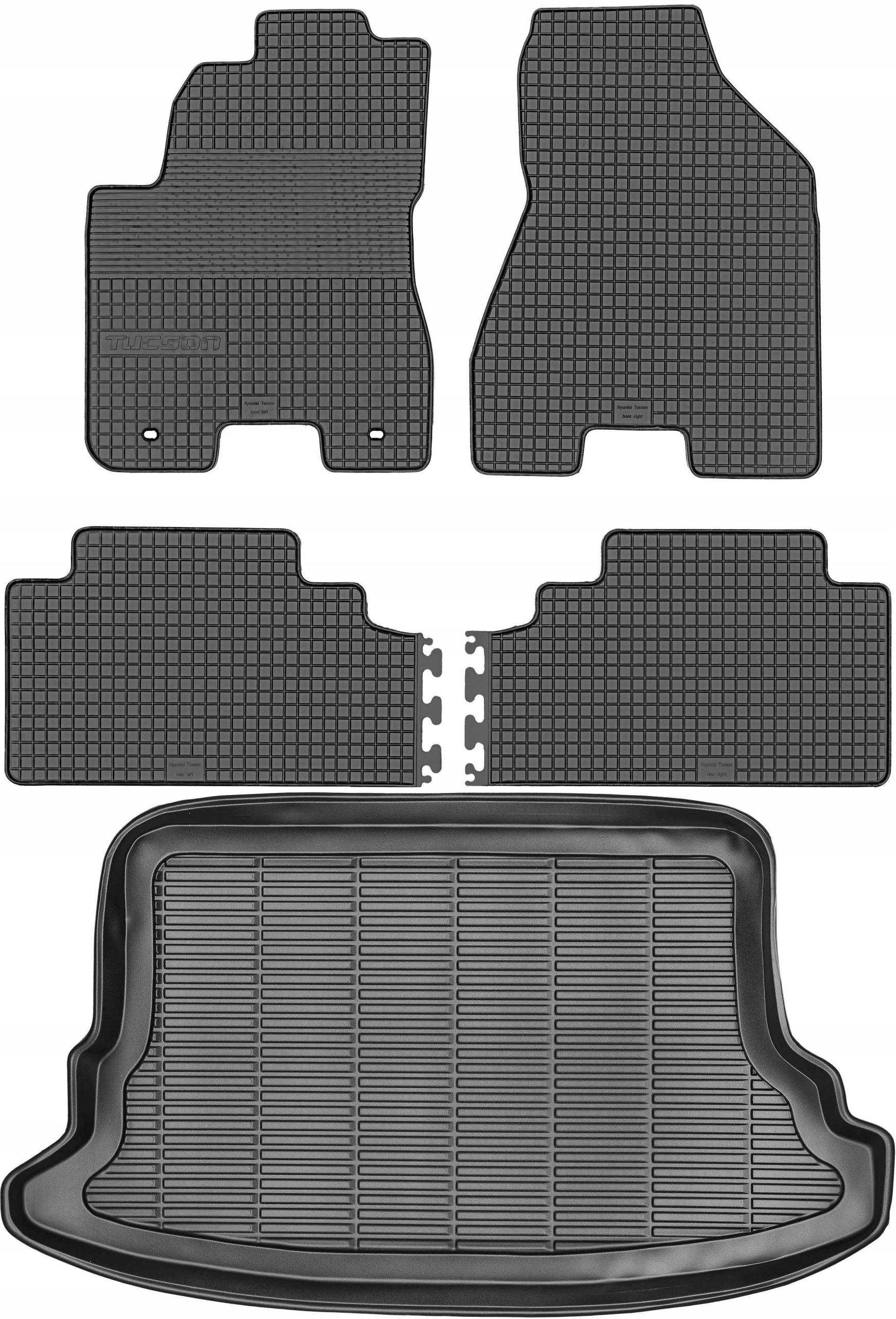 Hyundai Tucson I Suv od roku 2004-2009 Sada Koberce batožinový priestor