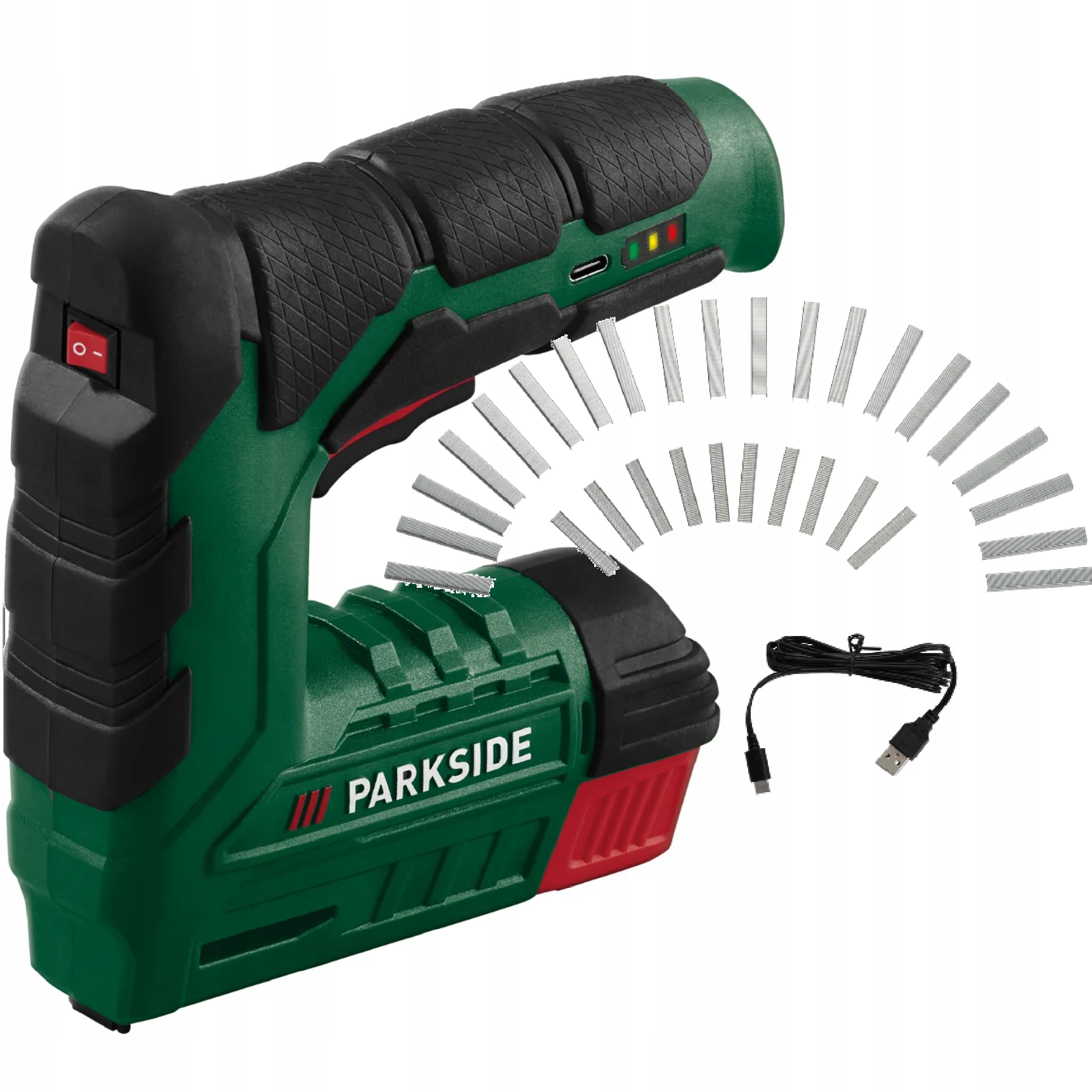 Parkside Zszywacz akumulatorowy taker tapicerski i gwoździarka 2w1 zszywki