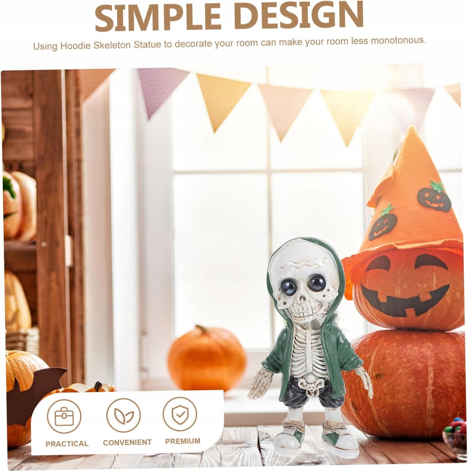 idealna dekoracja Halloween figurka ludzki szkielet do ogrodu na biurko Kod producenta ZR5