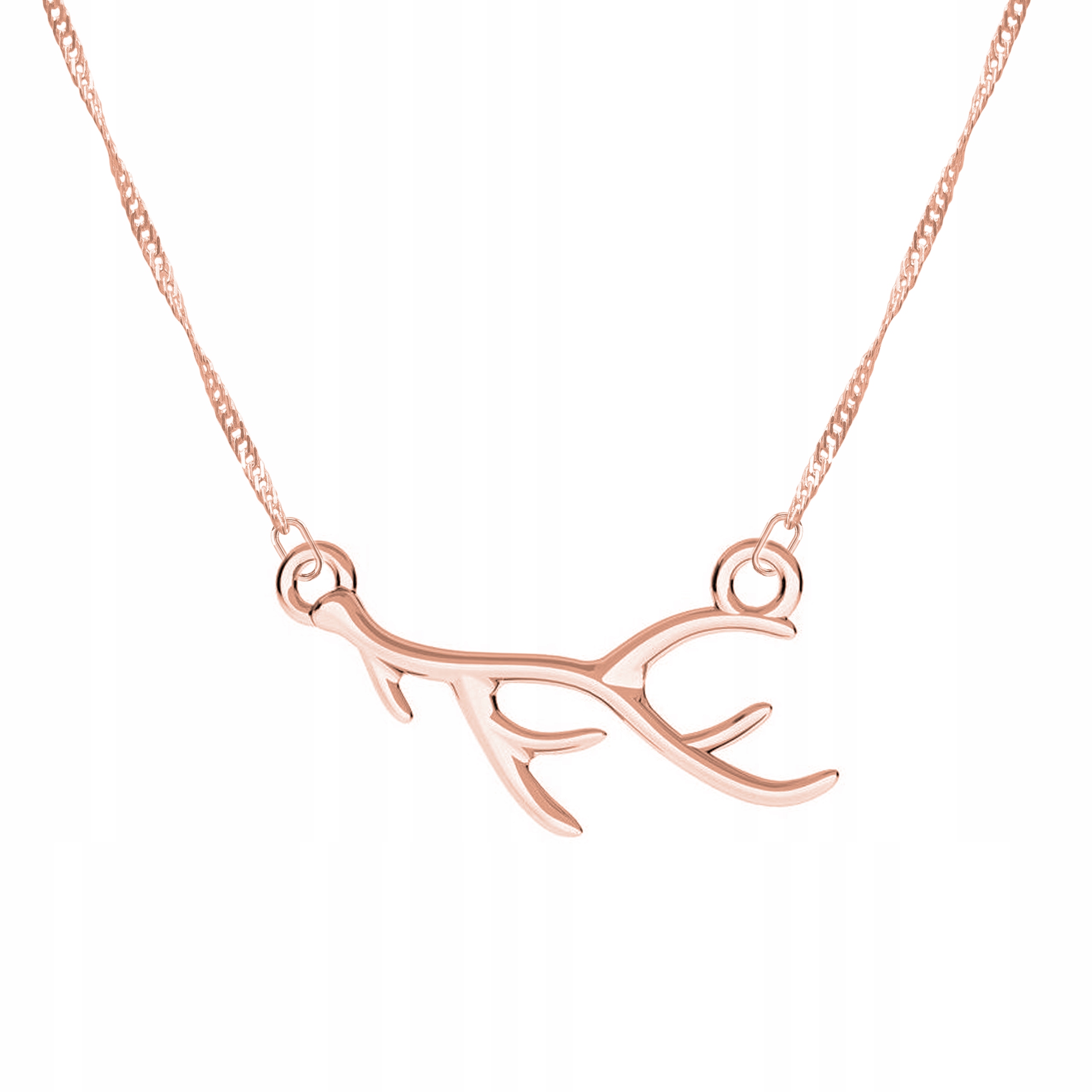 Řetízek zlatý náhrdelník 925 Jelení parohy