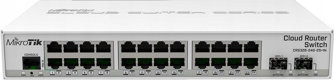 MikroTik CRS326-24G-2S+IN, 24port Gb cloud router switch