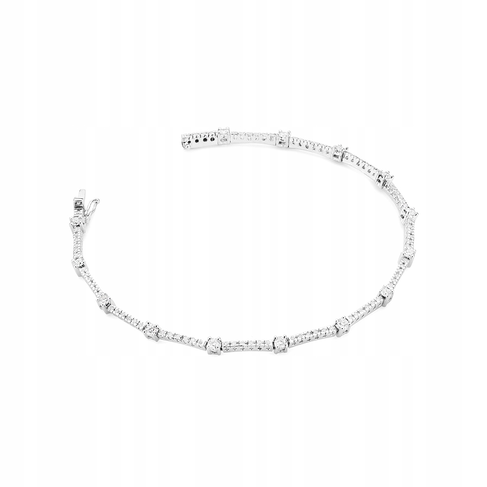 

Bransoletka Białe Złoto Z Brylantami 1,11CT