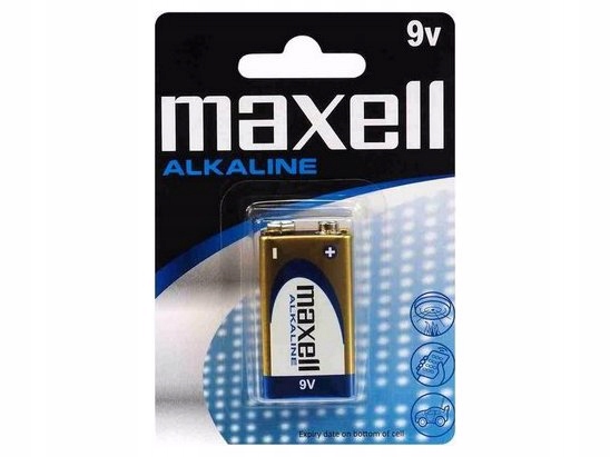 

Bateria 9V 6LR61 Alkaliczna Maxell Mierniki, Itp