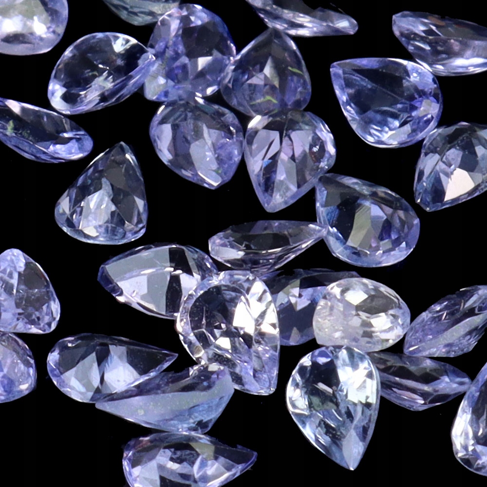 Tanzanity přírodní kameny Vvs 4.4ct 40 kusů