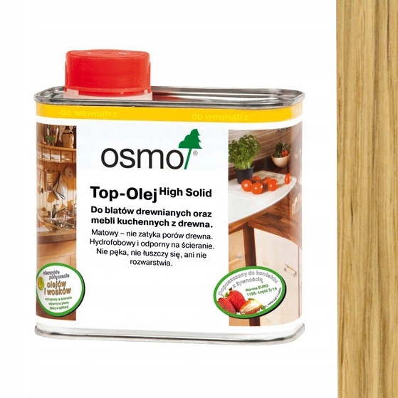 Top Olej do blatów Osmo 3028 Bezbarwny Jedwabisty Połysk 0,5 L