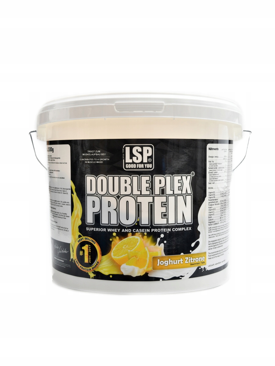 Lsp nutrition Double Plex 80% whey casein protein 2500 g citron jogurt
