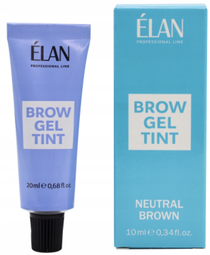 Barvící gel na obočí Elan Brow Gel Tint Neutral Brown, 20 ml (v tubě)