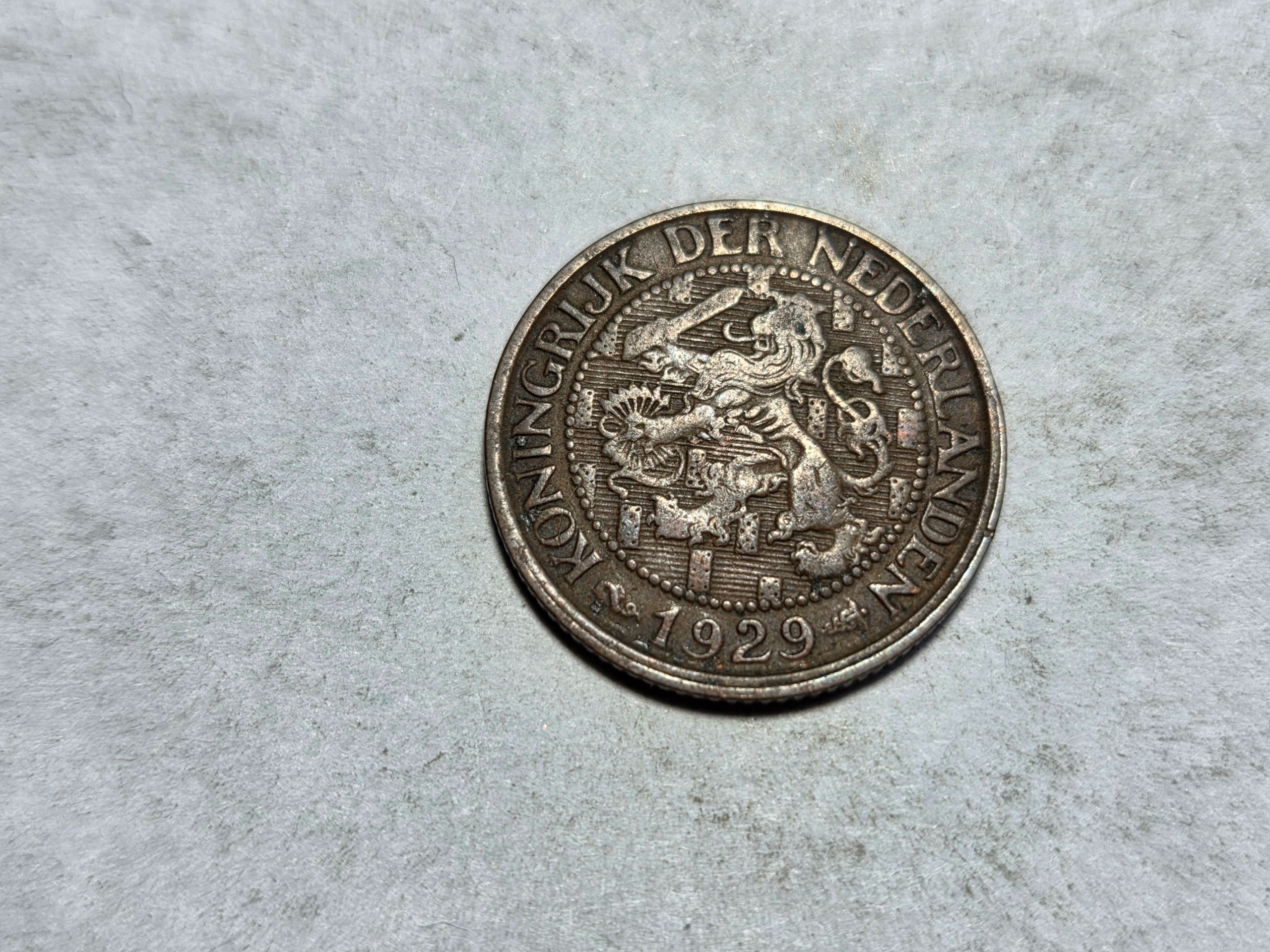 Stara Holandia 1 cent 1929 rok -NR0928