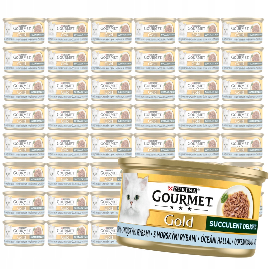 Purina Gourmet Gold Succulent Delights Ryba Karma Dla Kota 48x85g