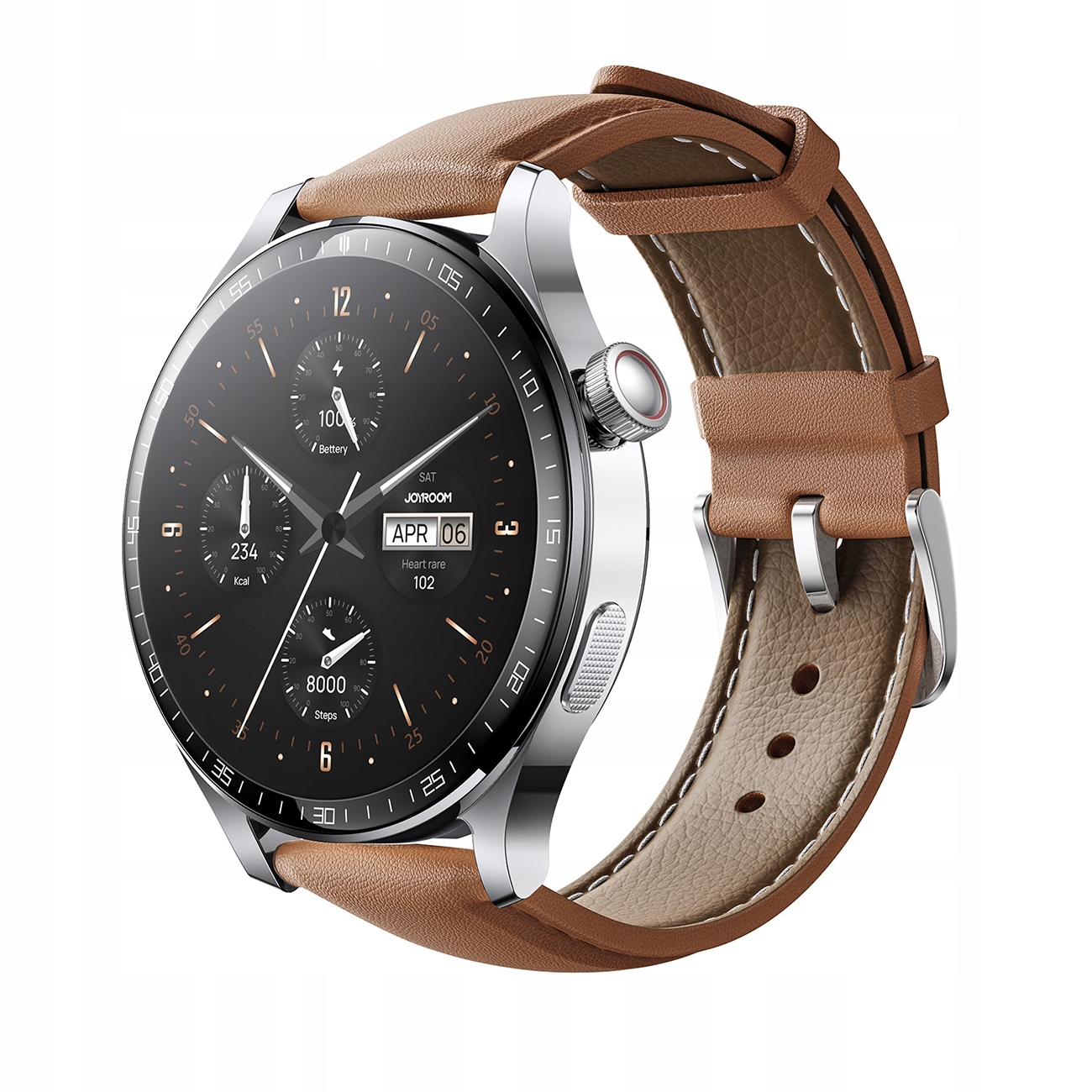 Joyroom Chytré Hodinky Classic Series JR-FC2 Pro stříbrný Bluetooth 1.46 Hd