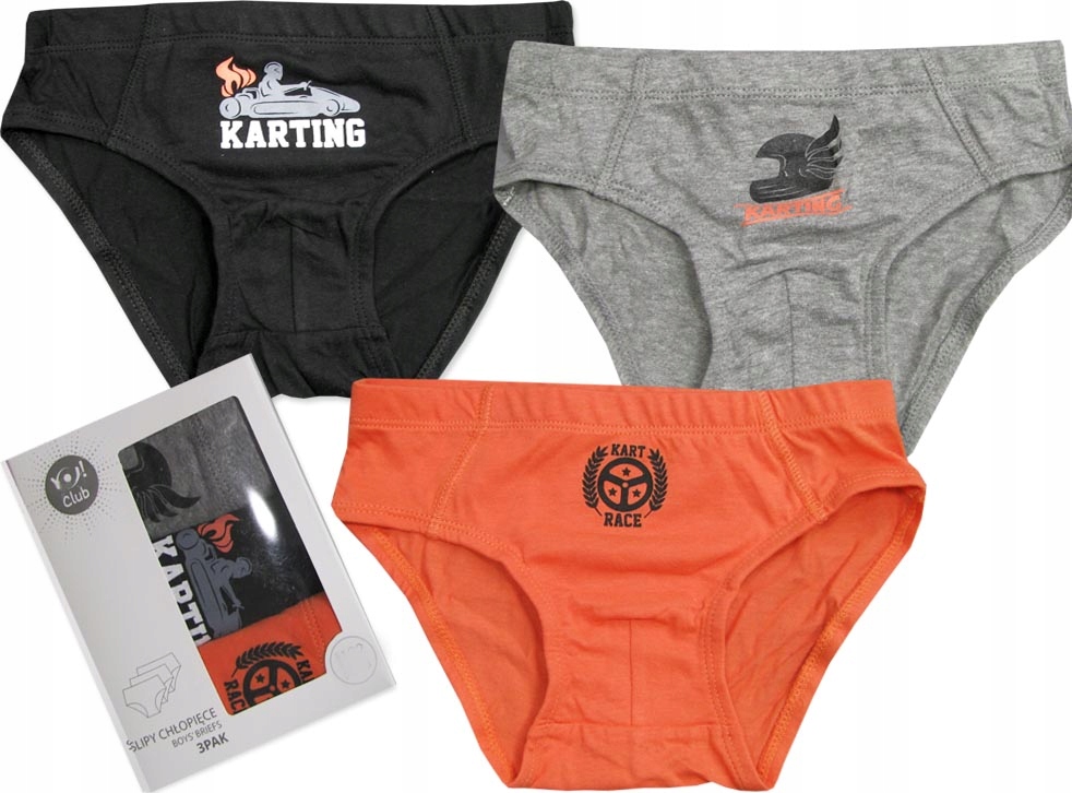 

146-152 Majtki slipy Karting rakieta Yo 3pack B160