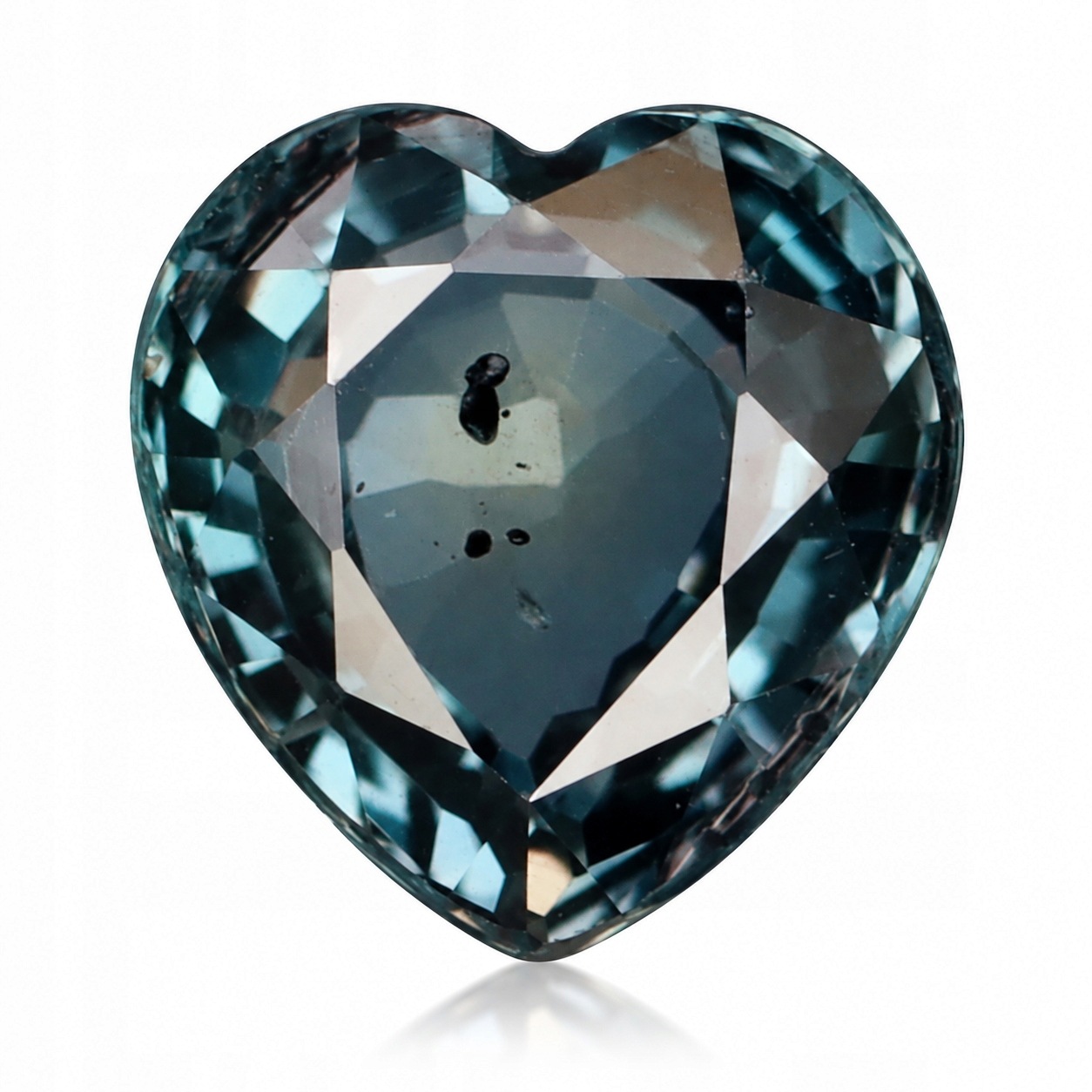 Přírodní safír 1.27 ct Modré srdce Tanzanie VS2 certifikát Wbd