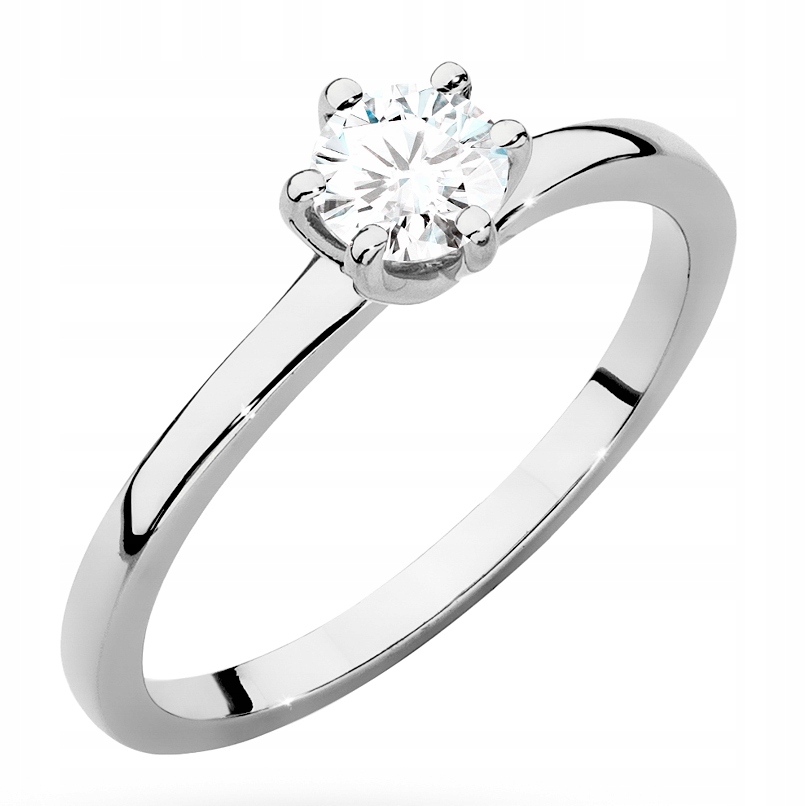 Krásný Zlatý Prstýnek 585 s Briliantem 0,40 ct