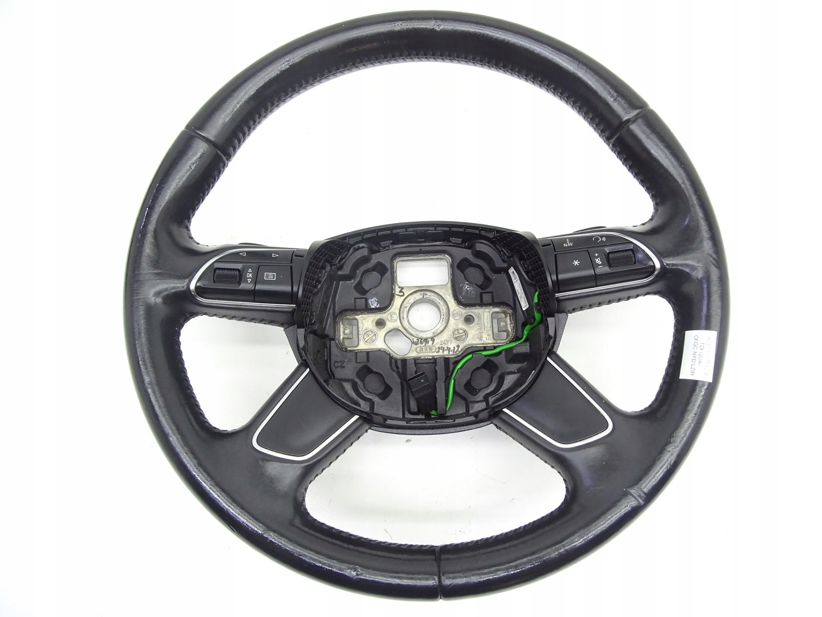 steering wheel, black leather MULTI with shifting AUDI Q3 8U 11- 8U0419091C