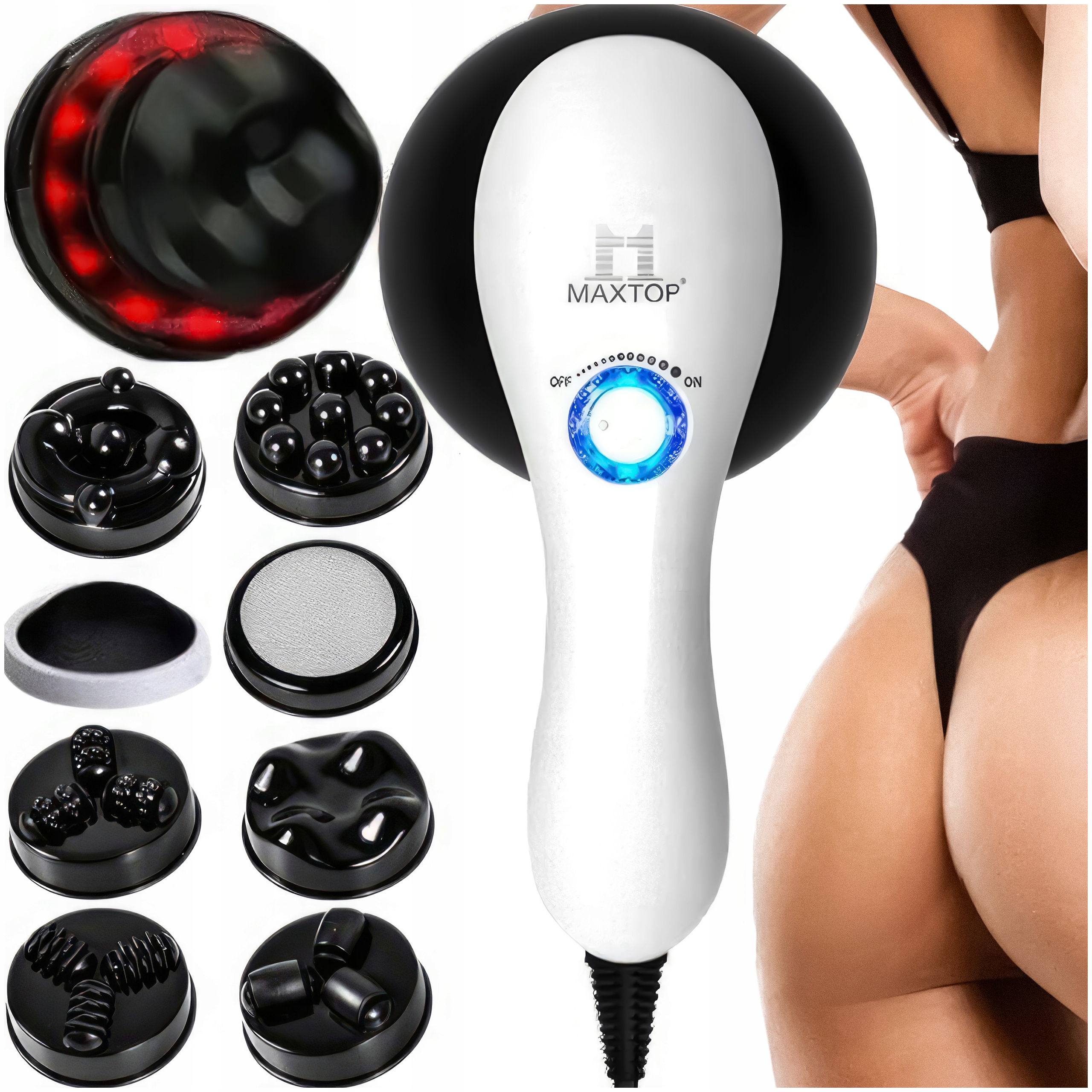 Masażer Antycellulitowy 9W1 Do Ciała Brzuch Nogi Redukcja Cellulitu Zdrowie