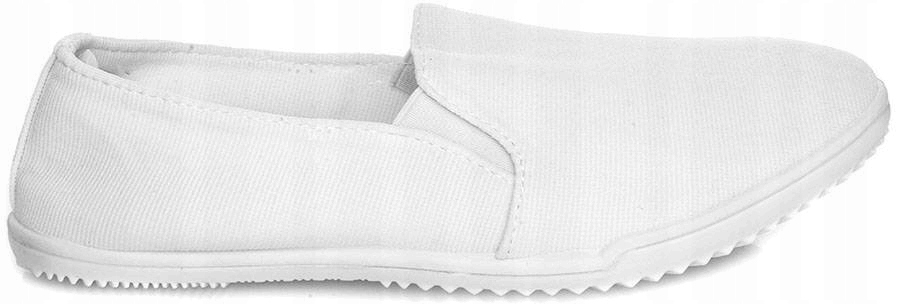 4787 BIAŁE TENISÓWKI WSUWANE LYCRA SLIP ON 39 Model CB601-9