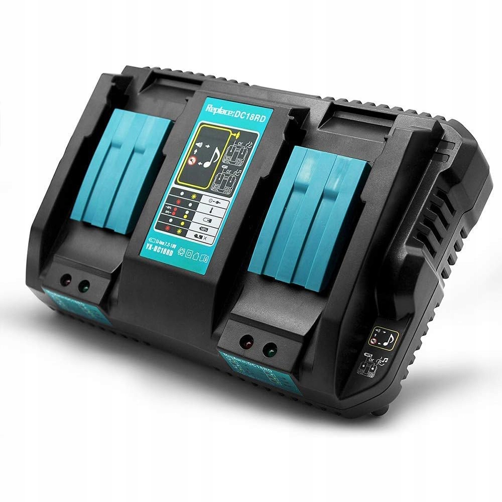 Dvojitá Nabíječka Akumulátorů Rychlé Nabíjení Led 4A DC18RD Pro Makita