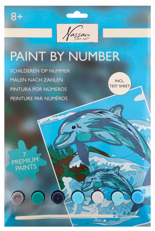 Malowanie Po Numerach Delfin Zestaw Kreatywny