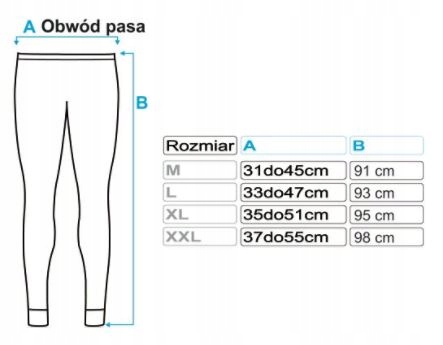 Bielizna termoaktywna siłownia MMA na rower r. 3XL Rozmiar 3XL