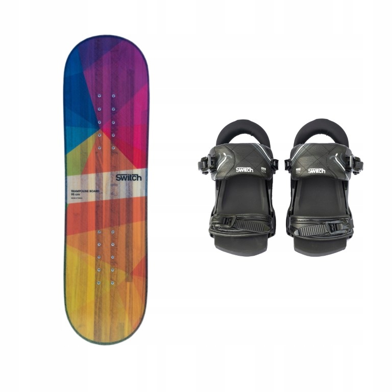 Tréninková trampolínová snowboardová deska Switch Boards 95 vázání