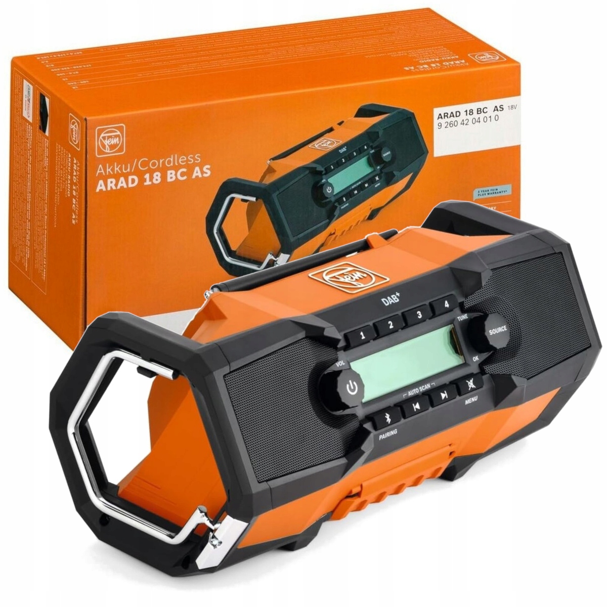 Radio Akumulatorowe 18V Fm Aux Dab+ IP54 Arad 18 Bc As Fein 92604204010