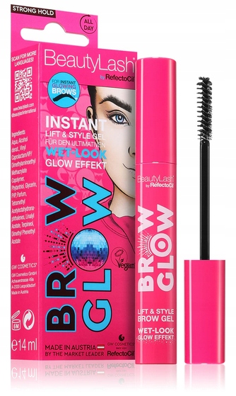 Gel na úpravu obočí Lesk Wet Look Glow Brow, fixace RefectoCil 14 ml