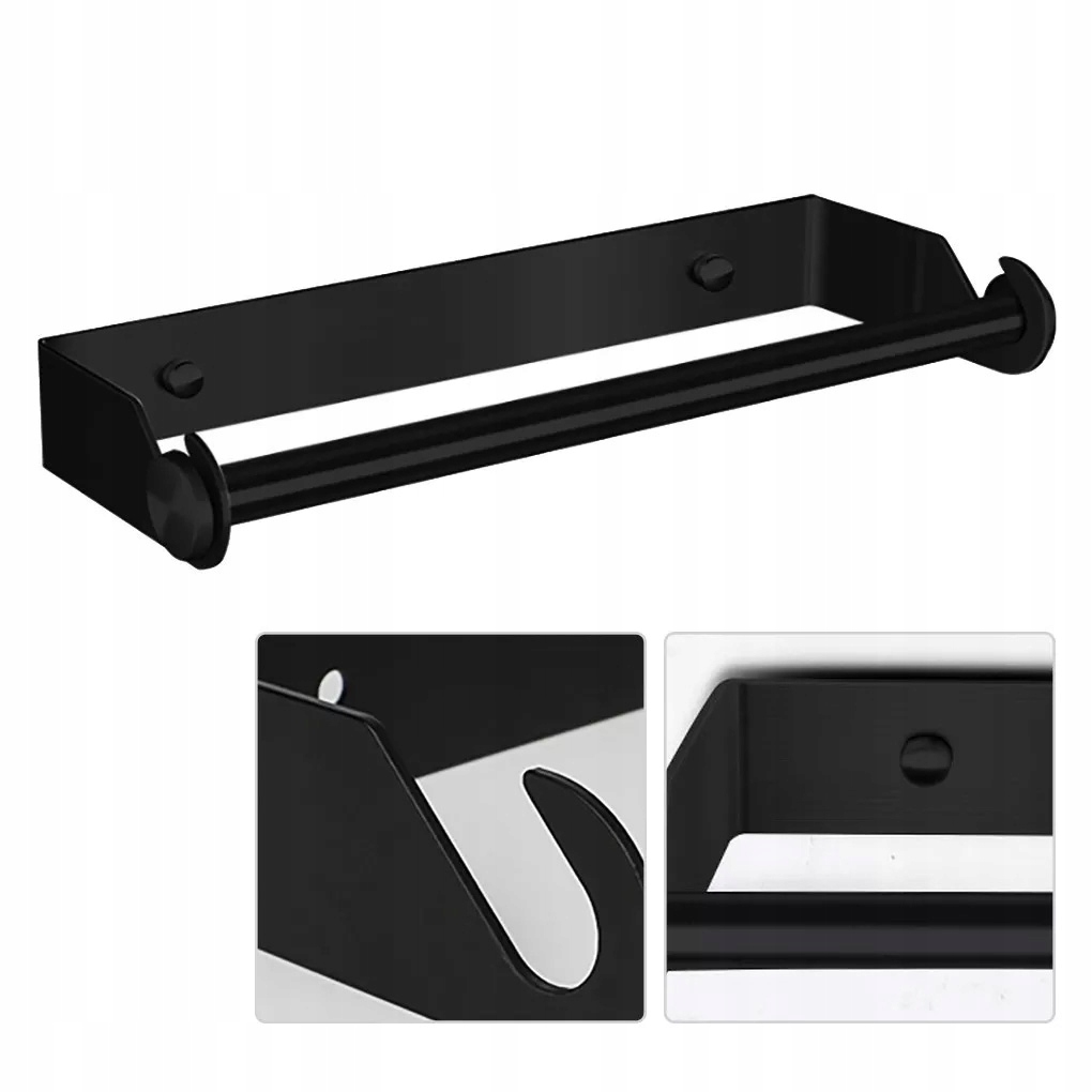 UCHWYT WIESZAK NA RĘCZNIK PAPIEROWY KUCHENNY MAT Materiał metal