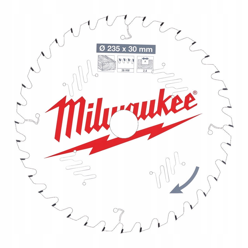 Milwaukee tarcza piła do drewna 235mm 30mm 48z