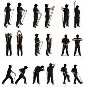 Taśma do rehabilitacji guma do ćwiczeń gumy 2m Szerokość 15 mm