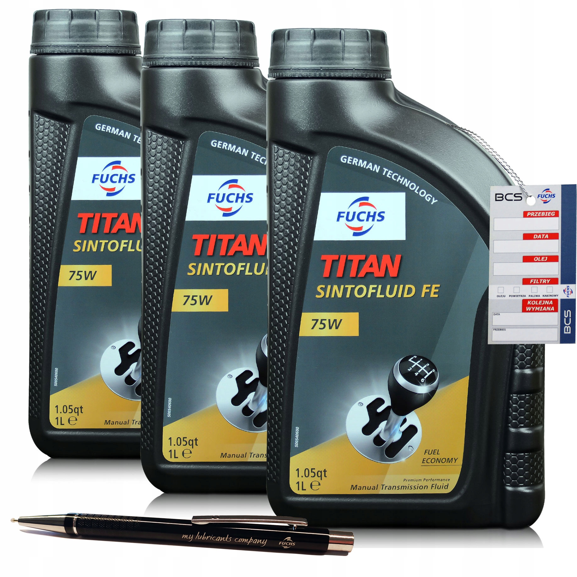 3 LITRY FUCHS TITAN SINTOFLUID FE 75W OLEJ PRZEKŁADNIOWY 3L - DYSTRYBUTOR