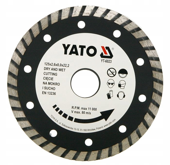 

Yato Tarcza diamentowa Turbo 125 YT-6023
