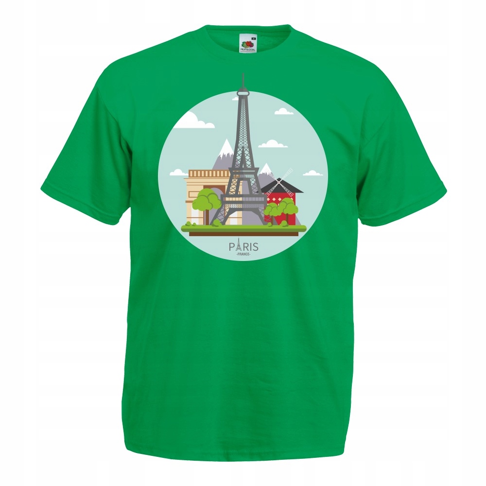 

Koszulka Paris Paryż Francja XXL zielona