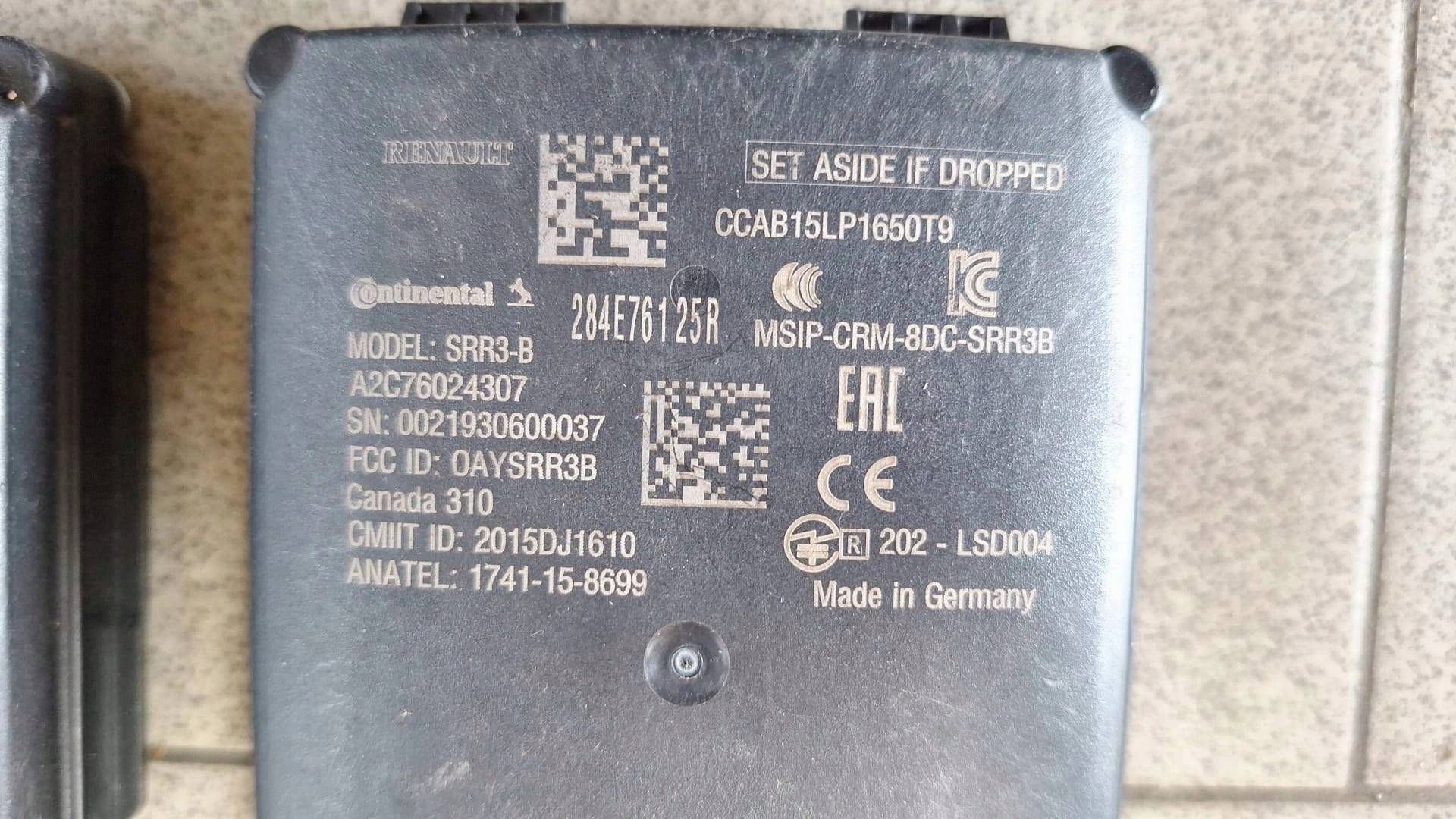 modulo RADAR SENSOR ZBLIZENIOWY RENAULT CLIO V 284E76125R