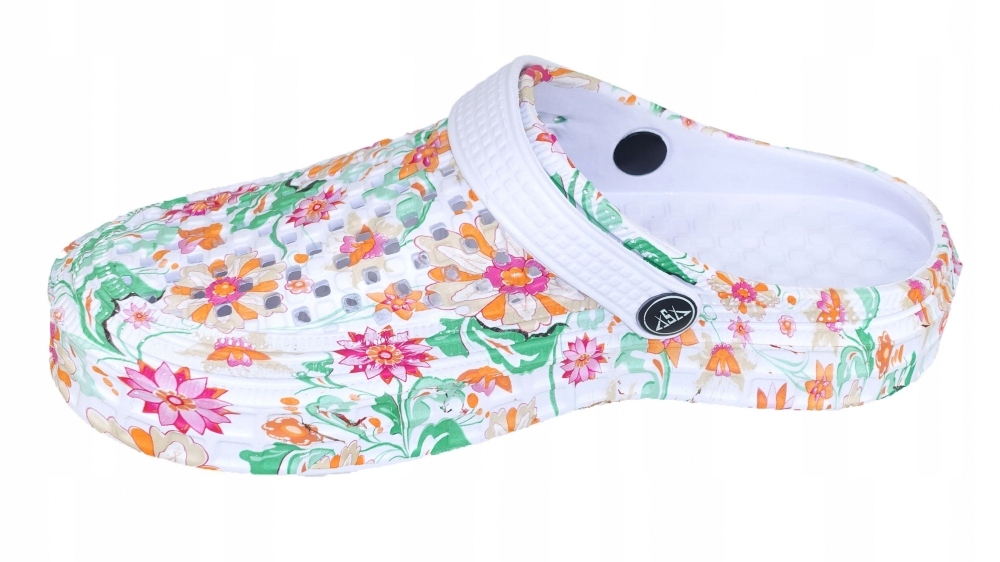 KROKSY KLAPKI SPORTOWE DAMSKIE OGRODOWE PIANKOWE Długość wkładki 25.5 cm