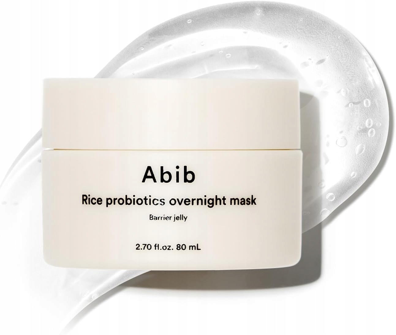 Abib Rýže Probiotika Noční maska Bariera Gelová Hydratační maska 80 ml