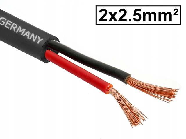 

Kabel głośnikowy okrągły Ofc 2x2.50mm² Cordial