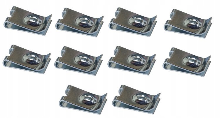 10x BLASZKA SPINKA MONTAŻOWA POD WKRĘT 3,9 DO OSŁONA NADKOLE ZDERZAK PŁYTA