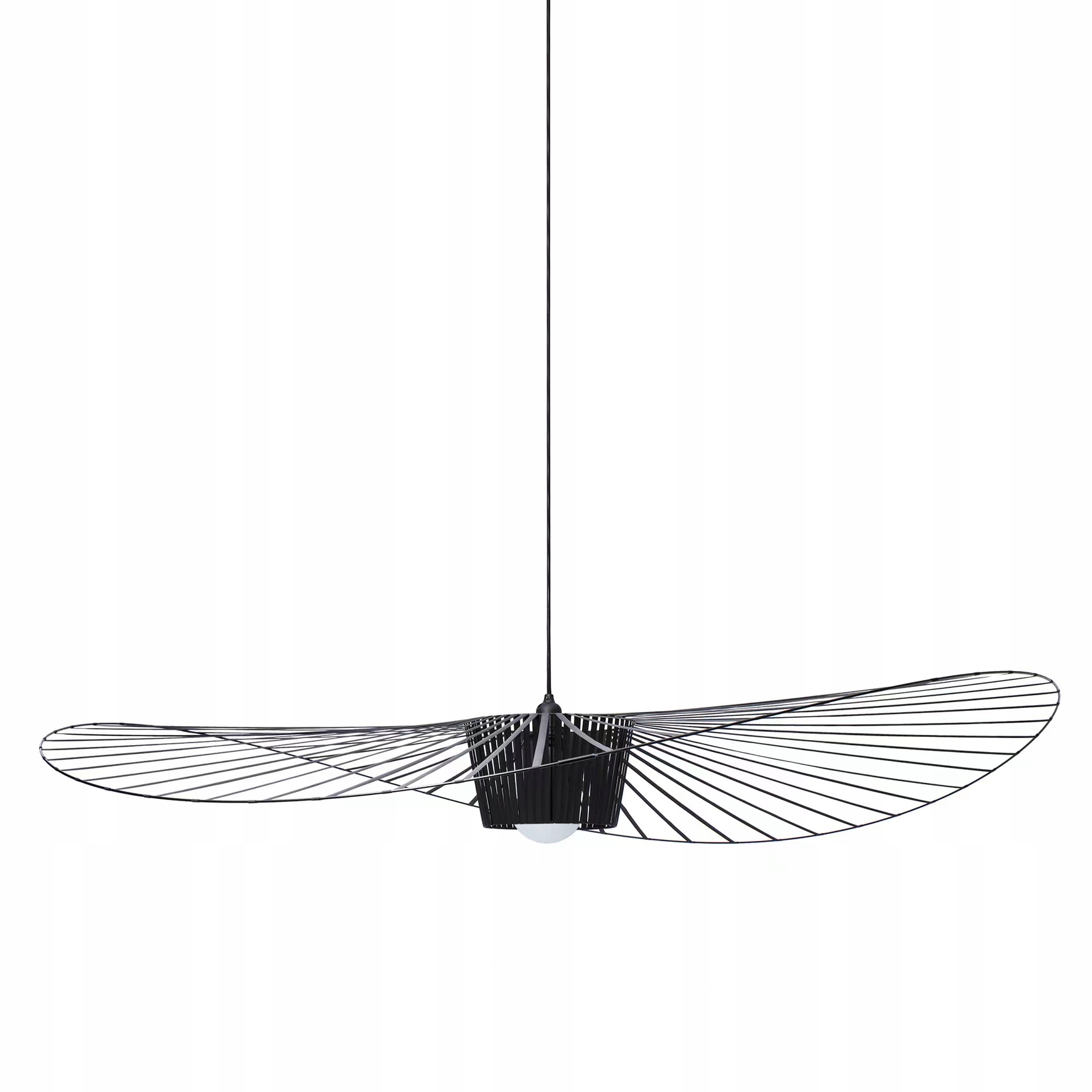Lampa Sufitowa Wisząca Czarna Loft Designerska L