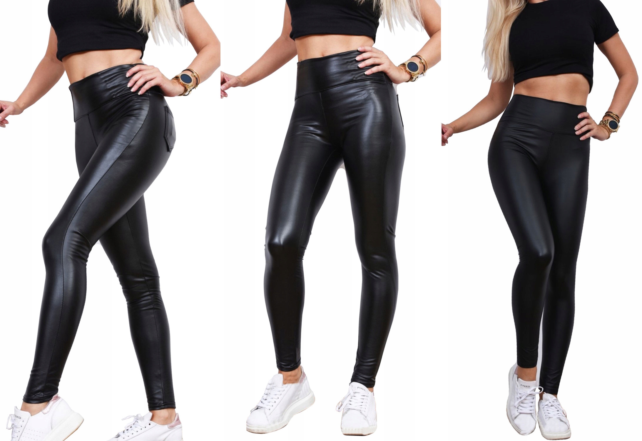 LEGINSY LATEX RURKI SKÓRZANE SPODNIE GETRY LATEKS Rozmiar XXL