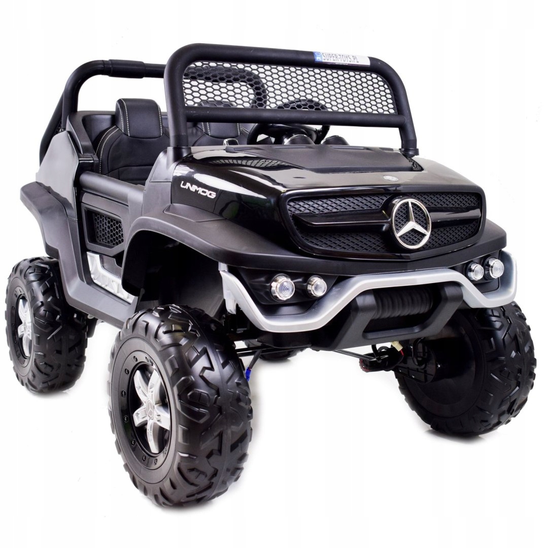 Mercedes Benz Unimog 4X4,12V14AH, Amortyzatory, Miękkie Koła,miękkie Siedze