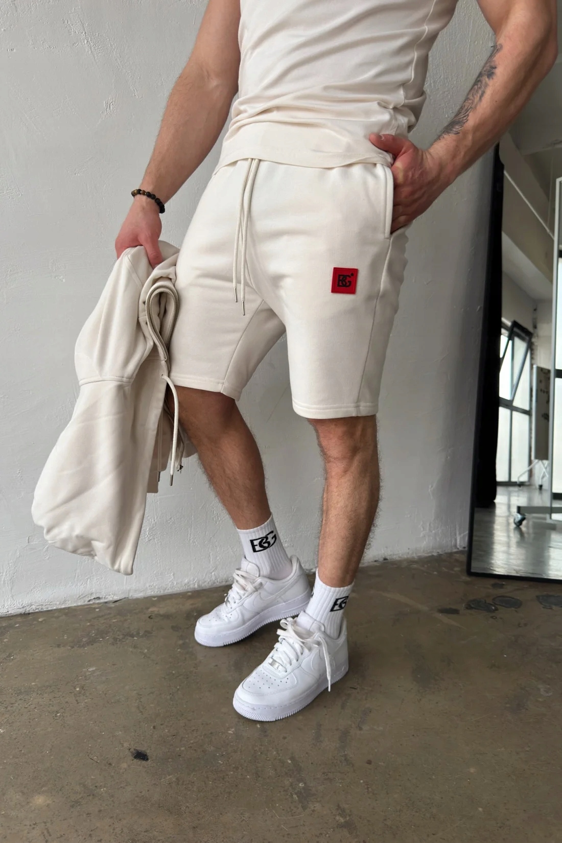 Pánské šortky Bg Milano kokos L