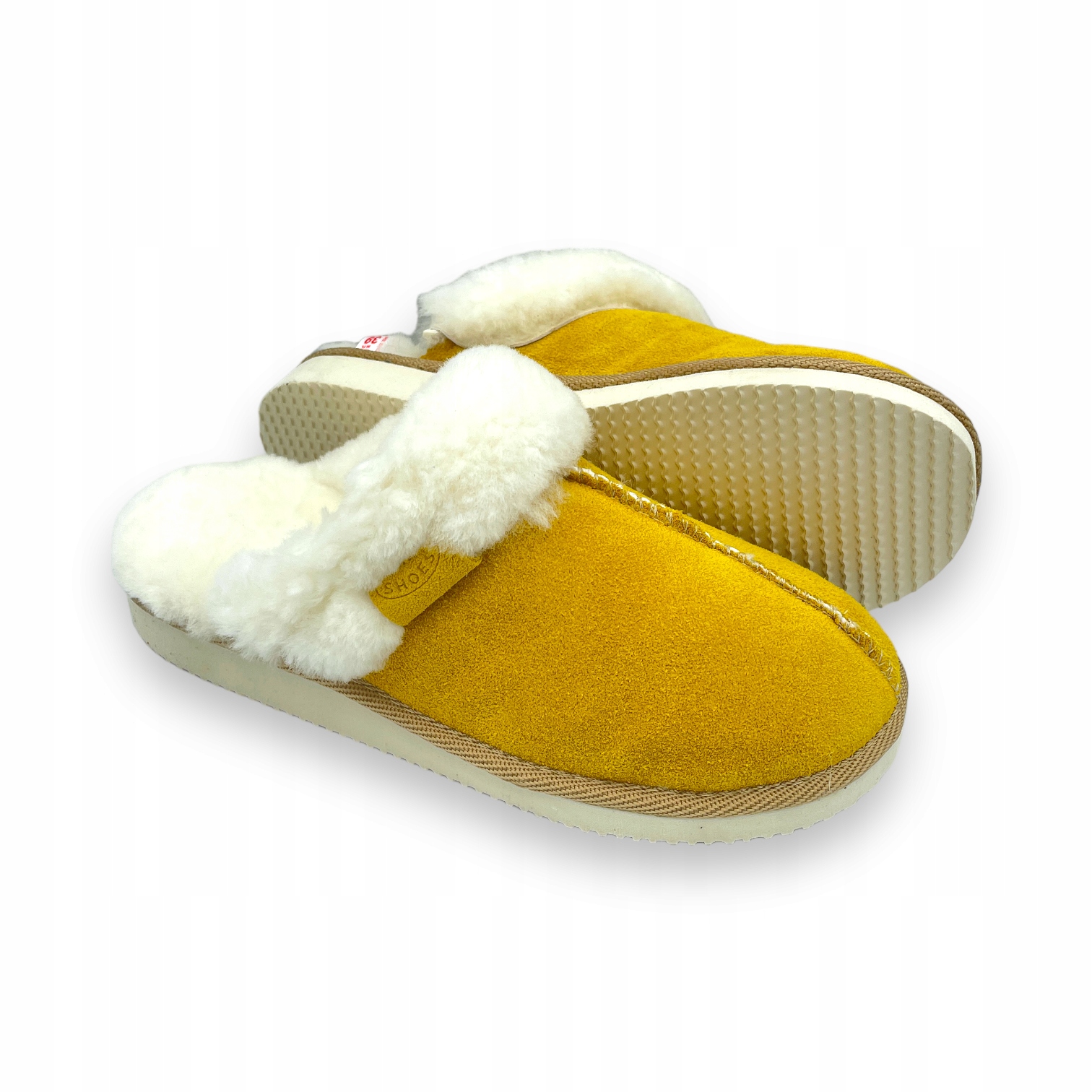 Pantofle Premium Pantofle Teplé Sandále Domácí s vlnou IreShoes vel.39